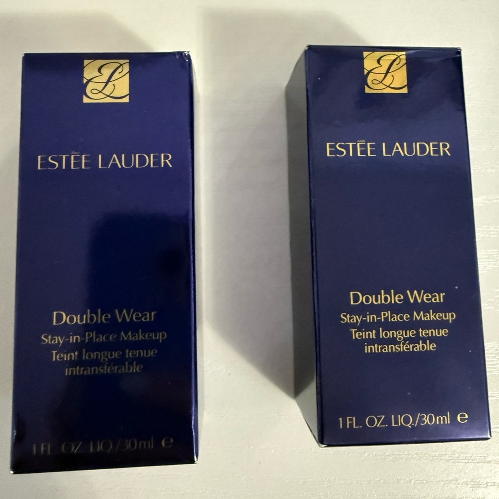 Estee Lauder Double Wear
Stay-in-Place Foundation shades Buff and Fresco